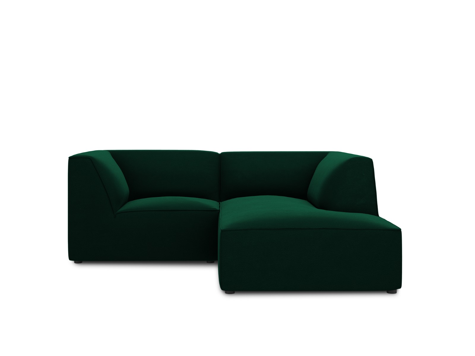 Canapé d'angle 3 places Tissu Confort Vert