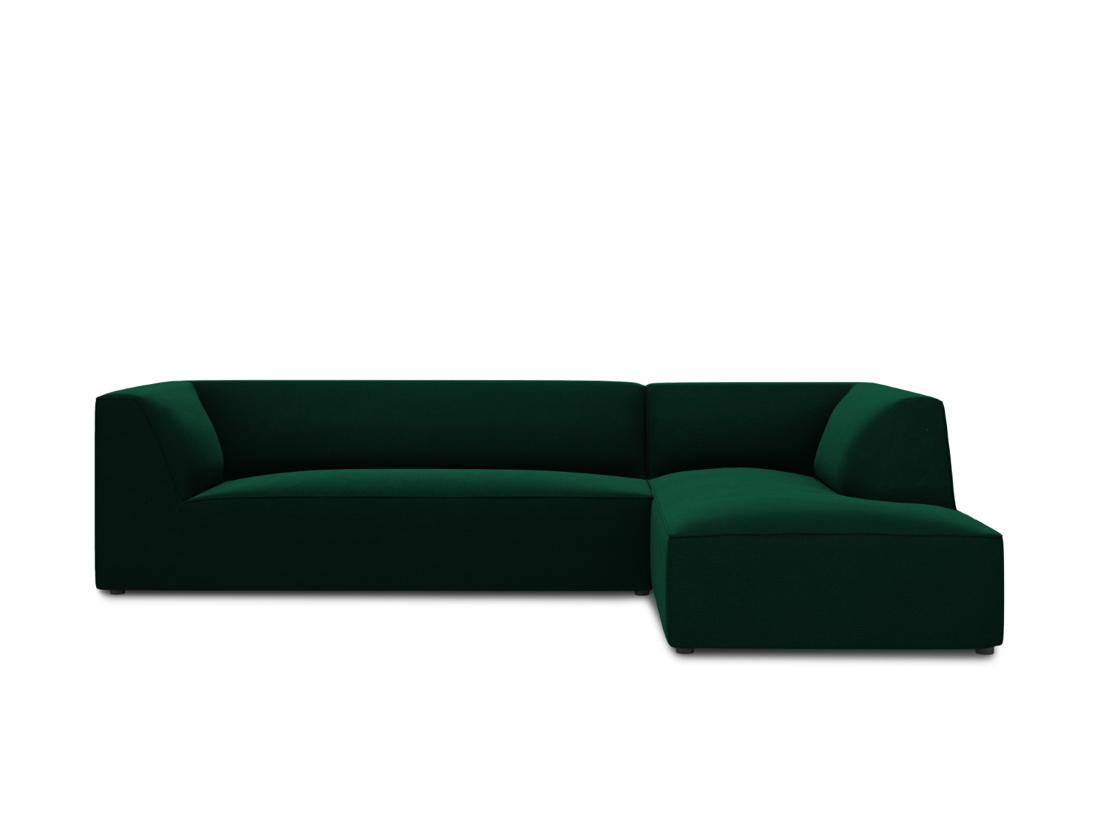 Canapé d'angle 4 places Tissu Confort Vert Promotion