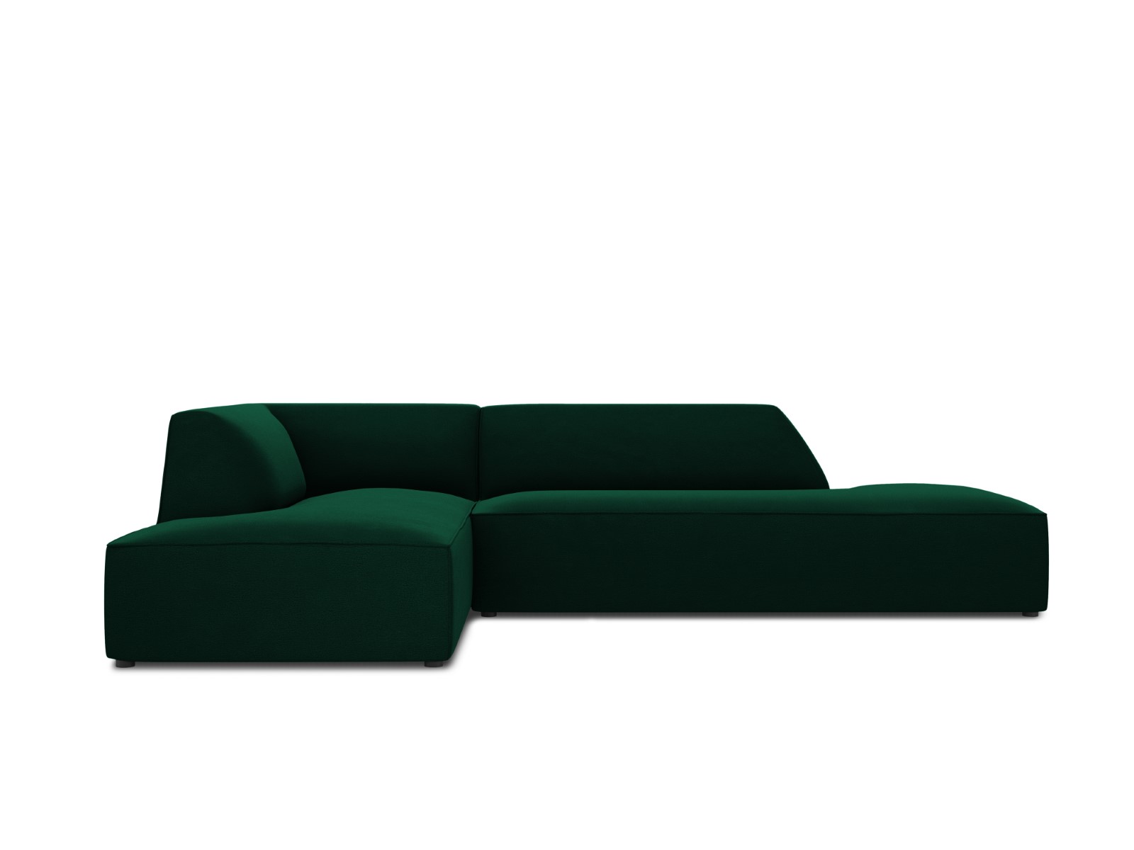 Canapé d'angle 4 places Tissu Confort Vert Promotion