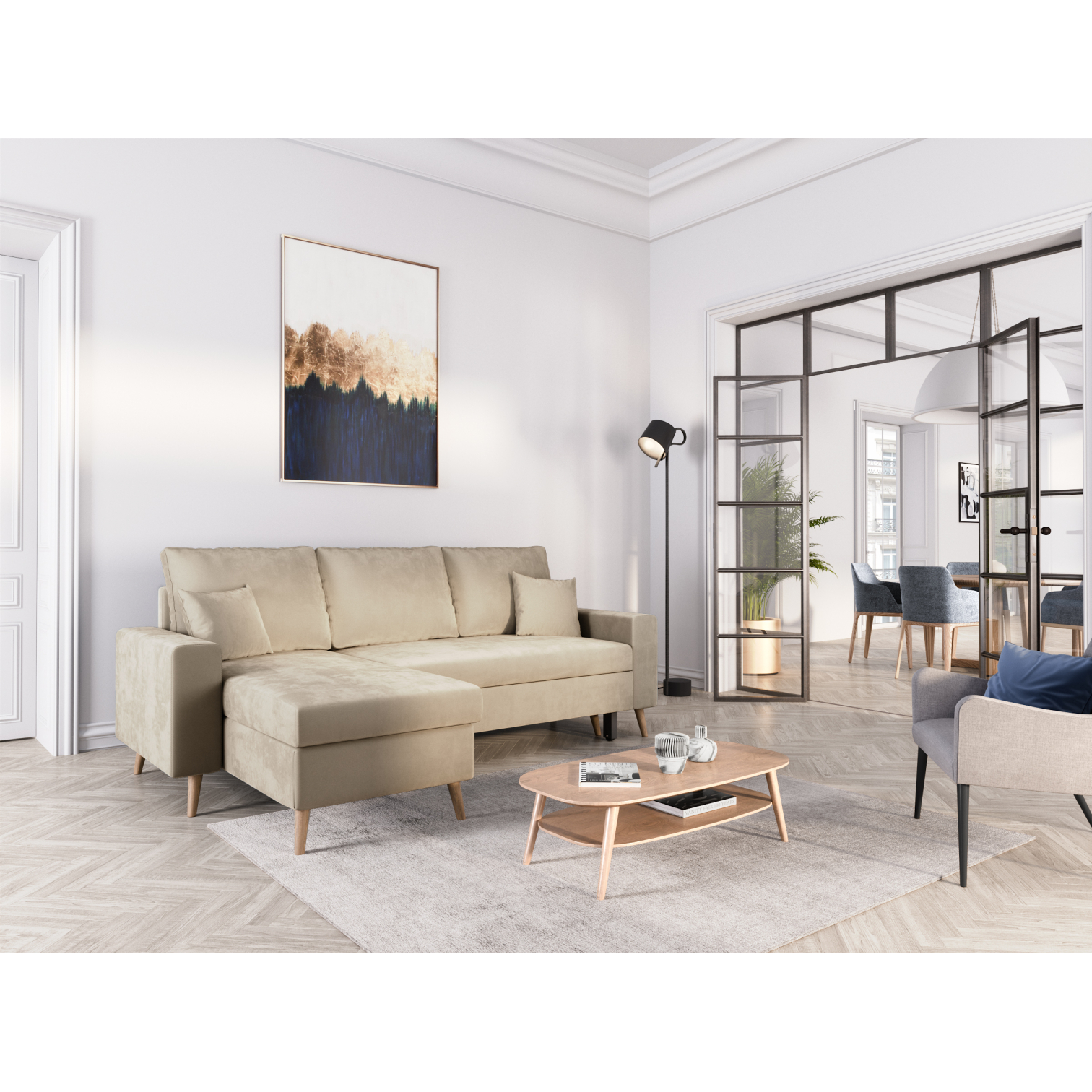 Produit similaire: maria - Canapé convertible Beige