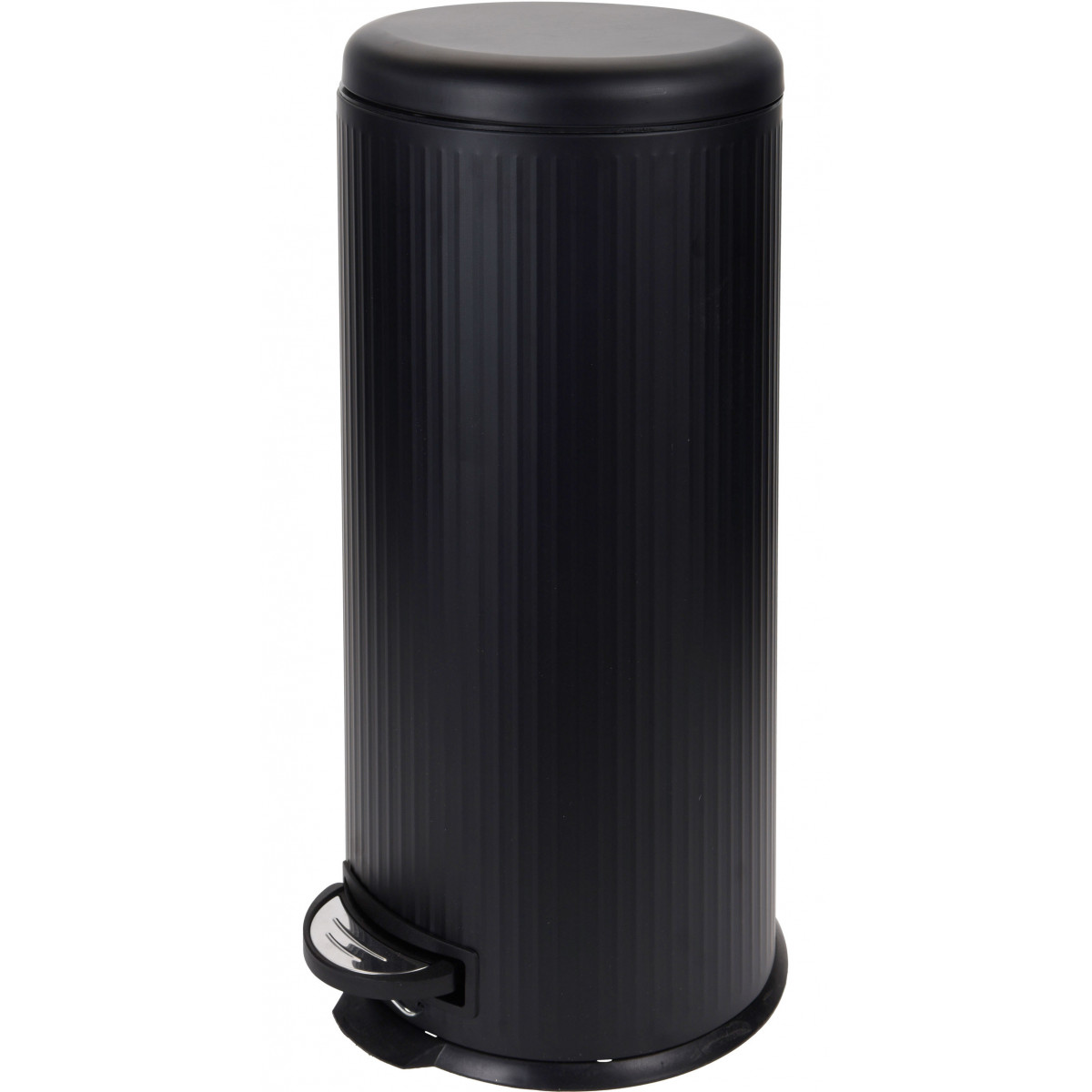 Poubelle de cuisine rétro en métal noir 30L Poubelle de cuisine rétro en métal noir 30L