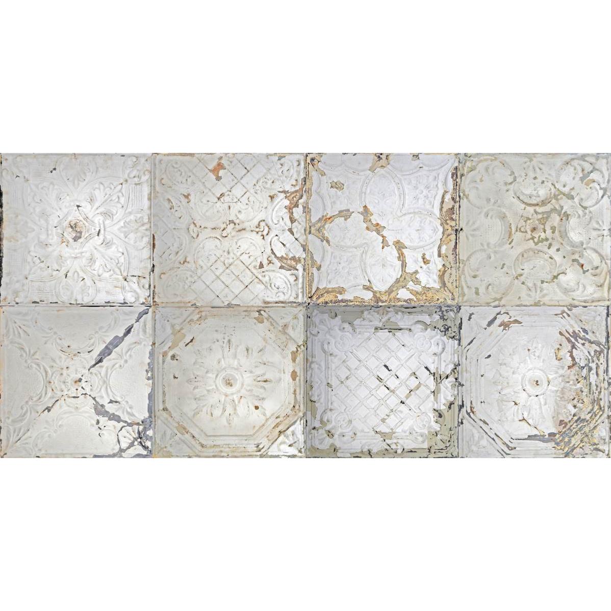 Tapis vinyle plaques Victoriennes 180x90cm Tapis vinyle plaques Victoriennes 180x90cm