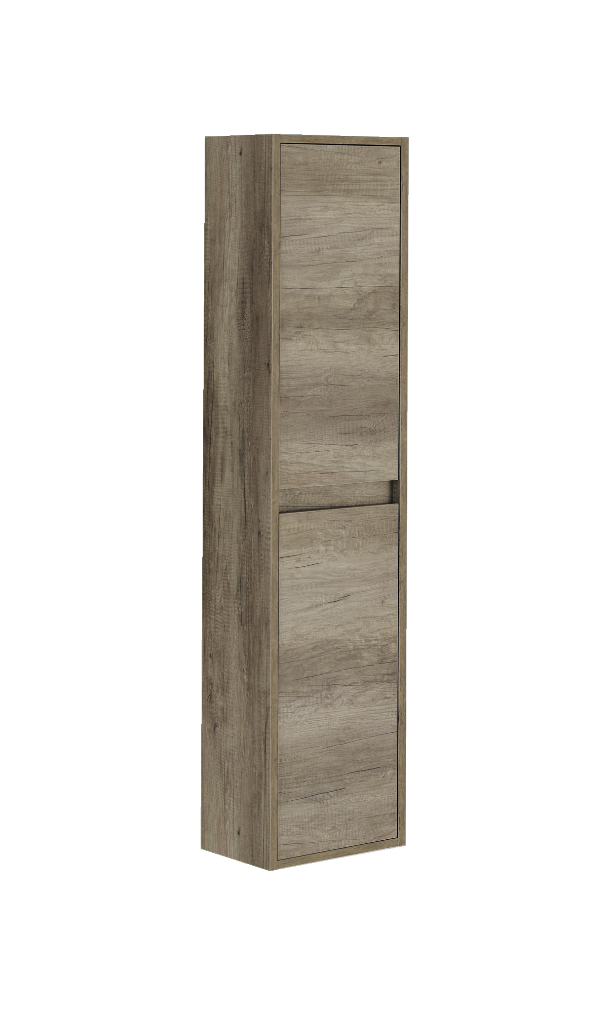armoire à colonnes effet bois beige 150x25 cm