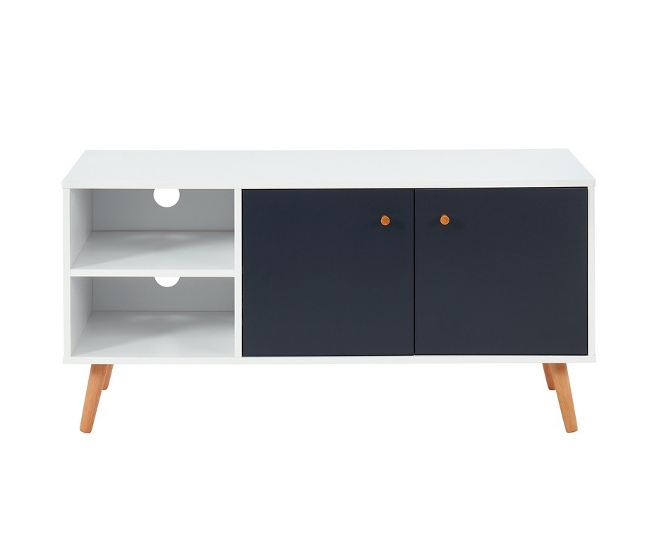 Meuble tv gris et blanc Meuble tv gris et blanc