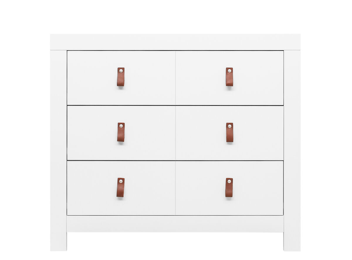 Commode avec 3 tiroirs Blanc Commode avec 3 tiroirs Blanc