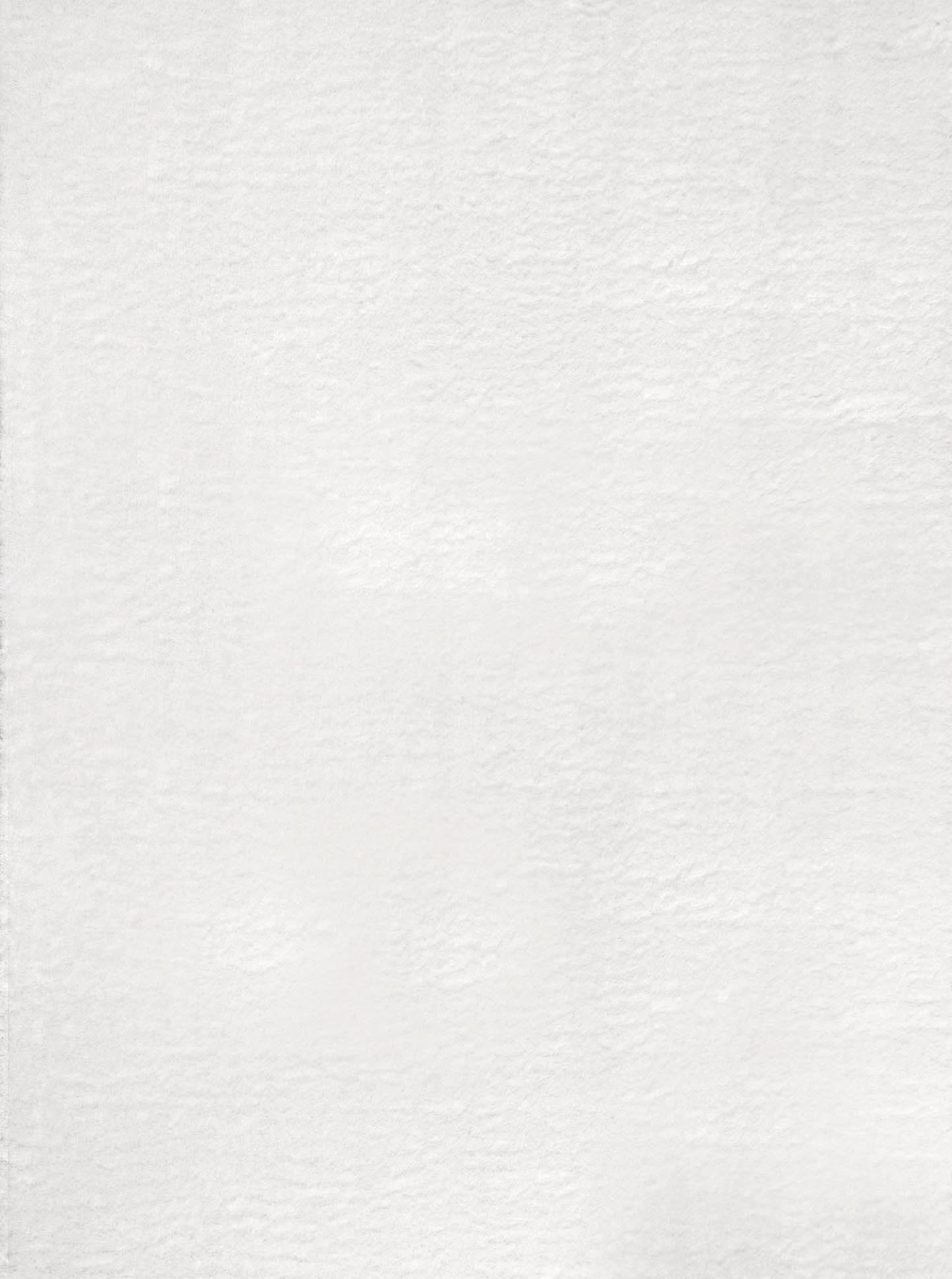 Tapis en polyester brillant motif uni blanc 67x90