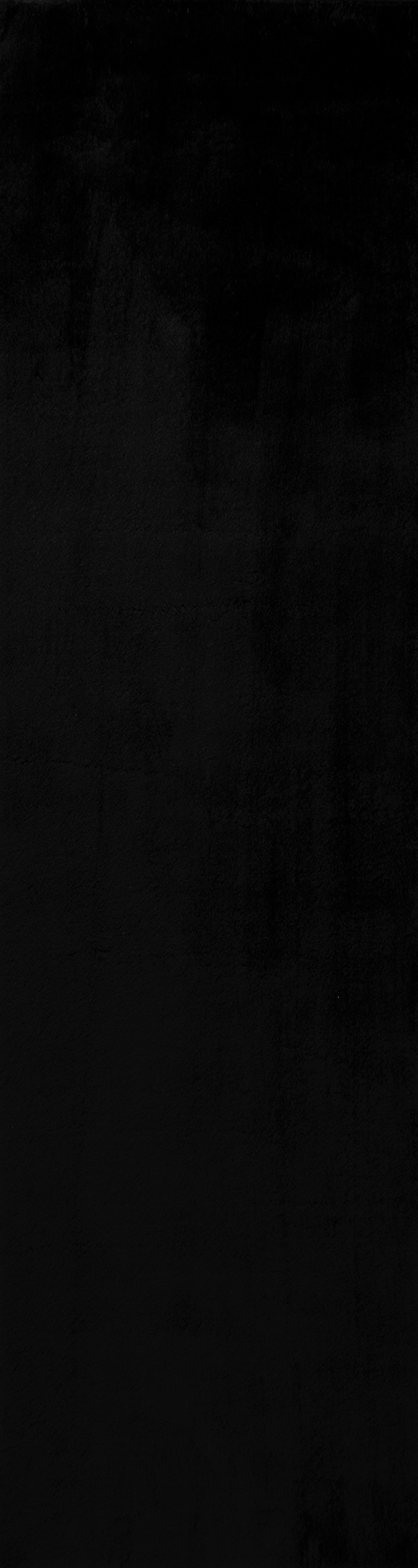 Tapis en polyester brillant motif uni noir 80x300