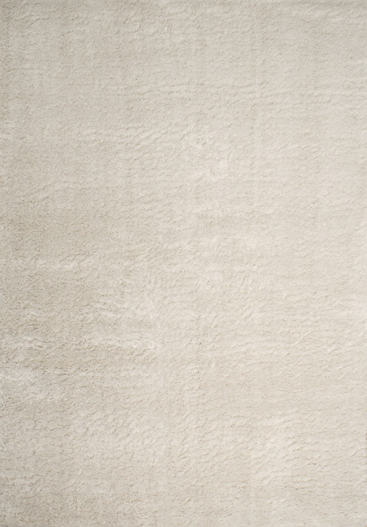Tapis en polyester brillant motif uni crème 120x160