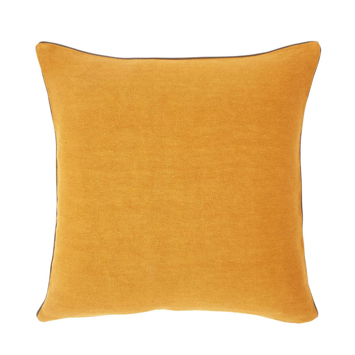 Housse de coussin Lin Jaune or 56 x 56 cm Housse de coussin Lin Jaune or 56 x 56 cm