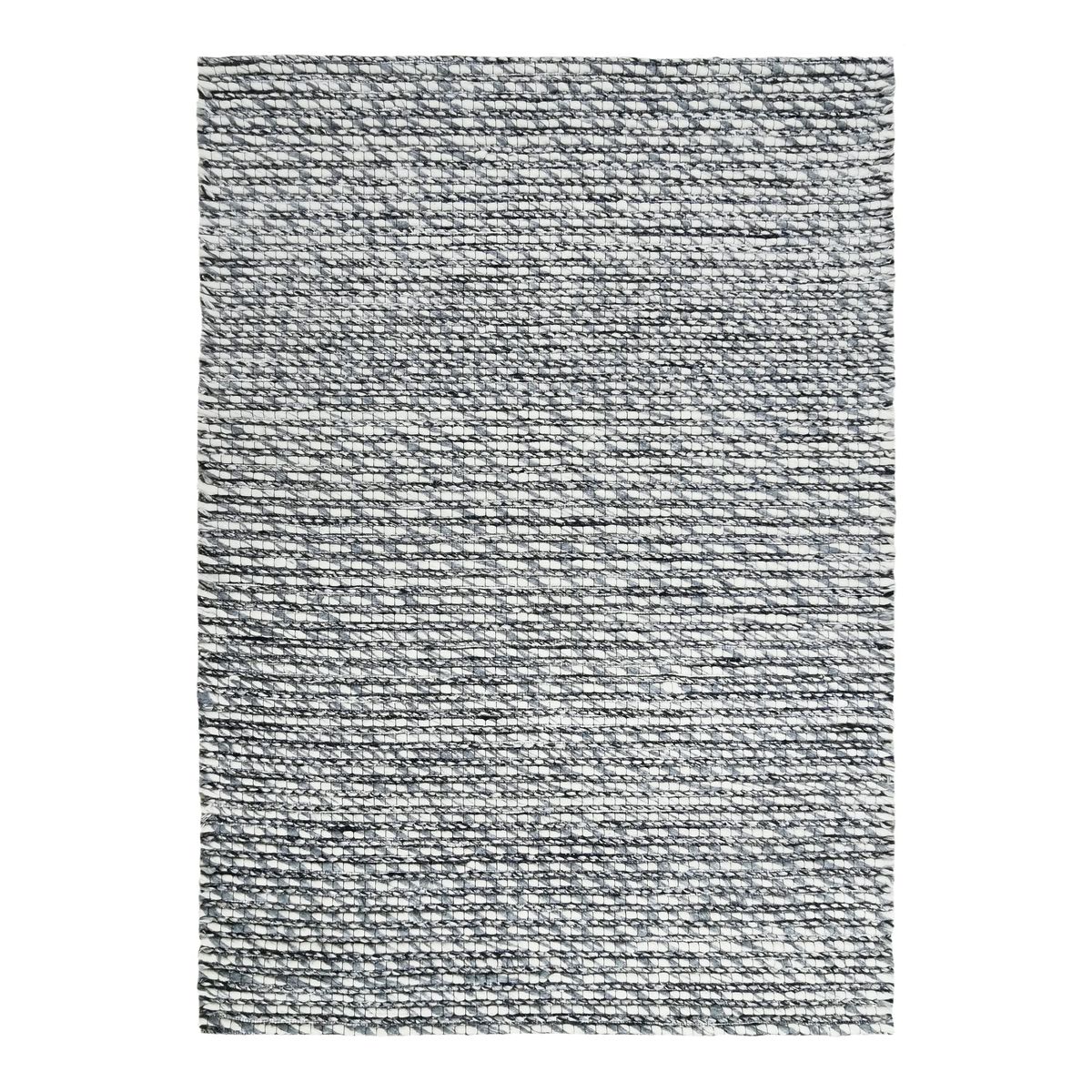 Tapis en laine et viscose gris clair 160x230