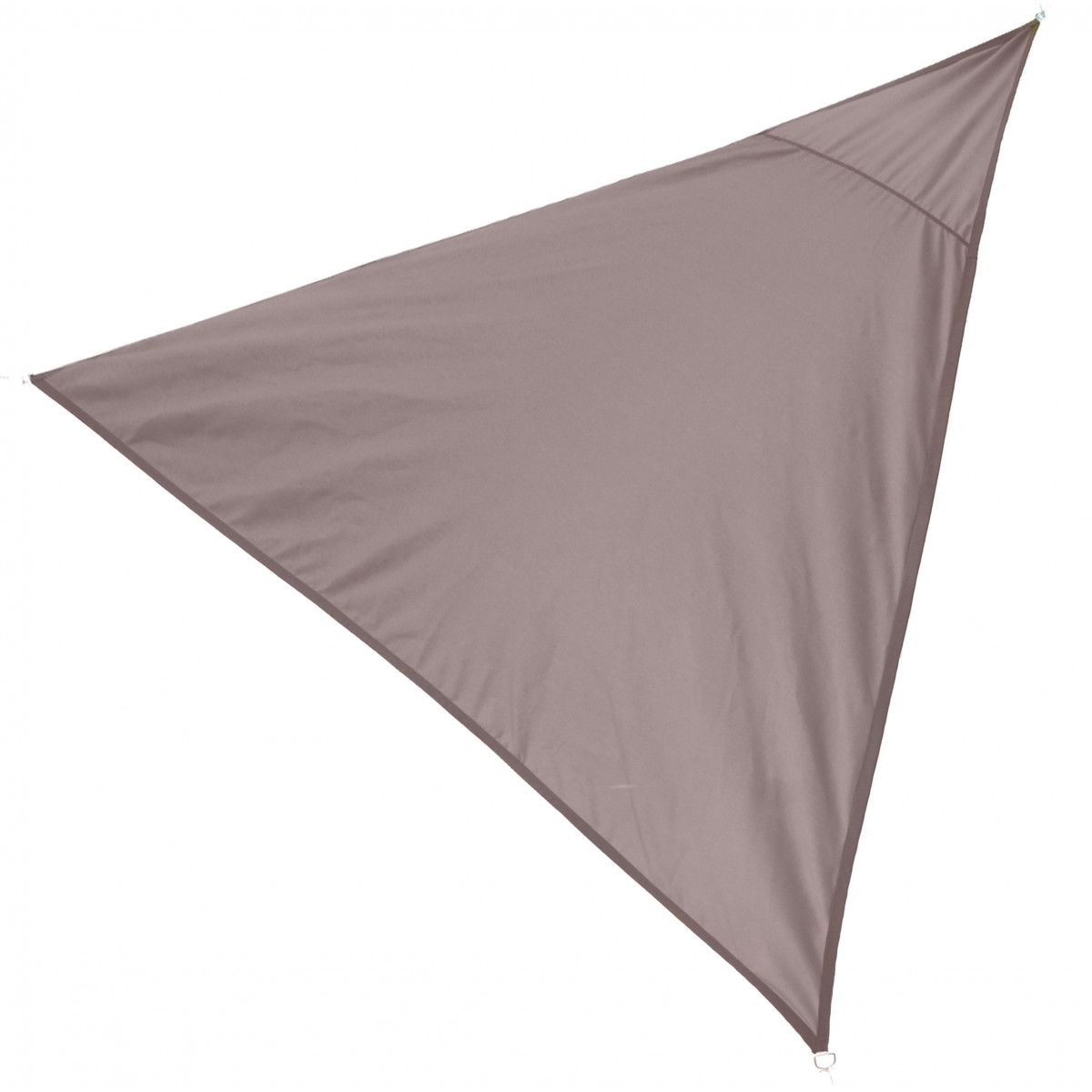 Toile ombrage triangulaire taupe - 300x300x300cm