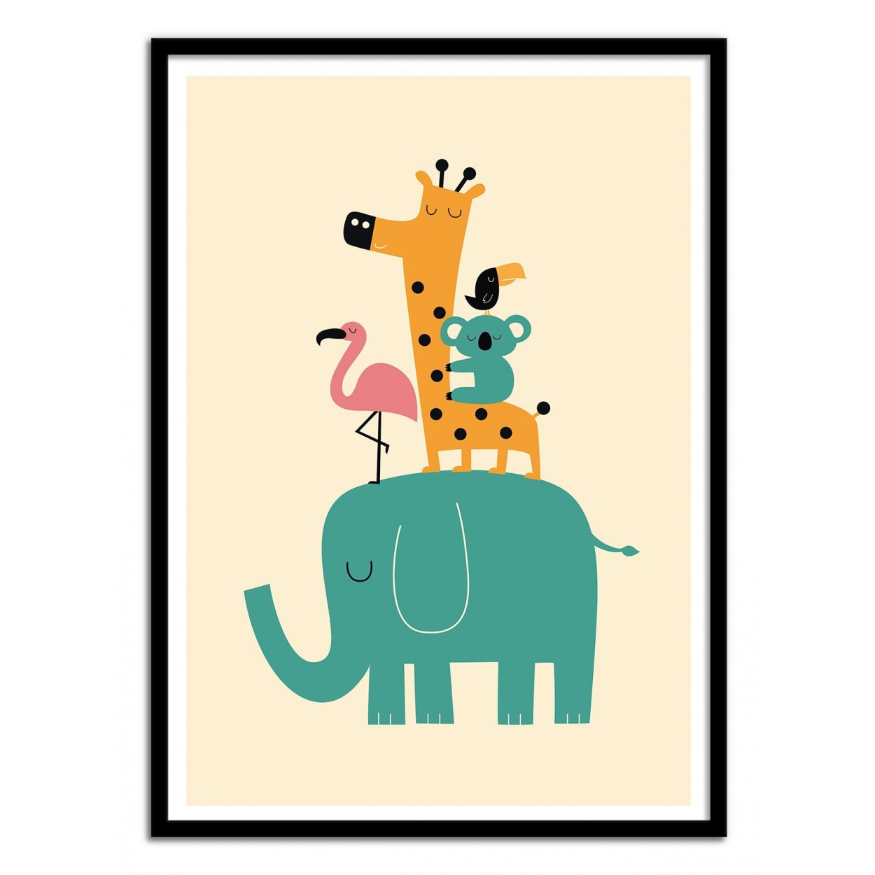 Affiche d'art avec Cadre bois noir - 30 x 40 cm Affiche d'art avec Cadre bois noir - 30 x 40 cm