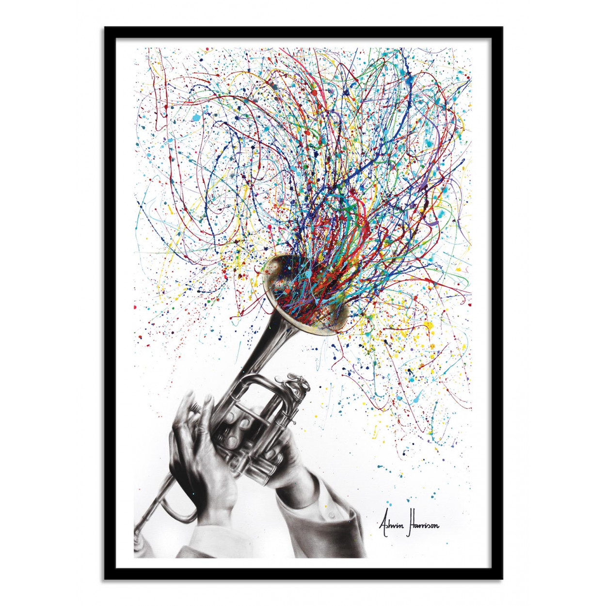 Affiche d'art avec Cadre bois noir - 30 x 40 cm Affiche d'art avec Cadre bois noir - 30 x 40 cm
