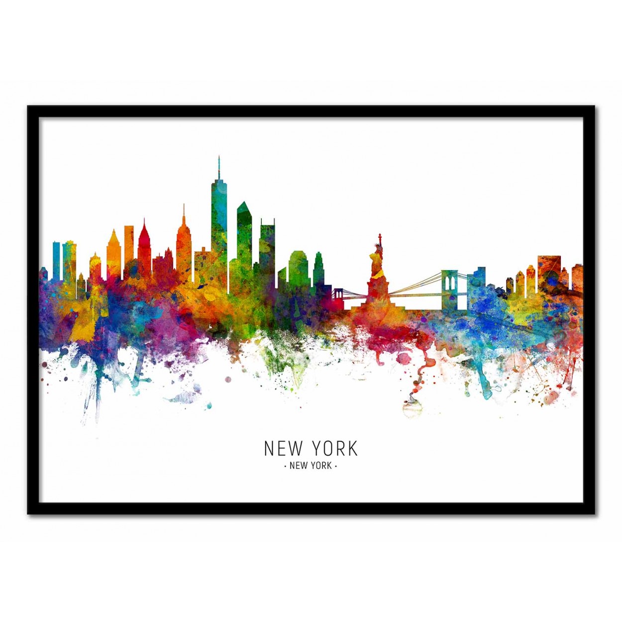 Affiche d'art avec Cadre bois noir - 30 x 40 cm Affiche d'art avec Cadre bois noir - 30 x 40 cm