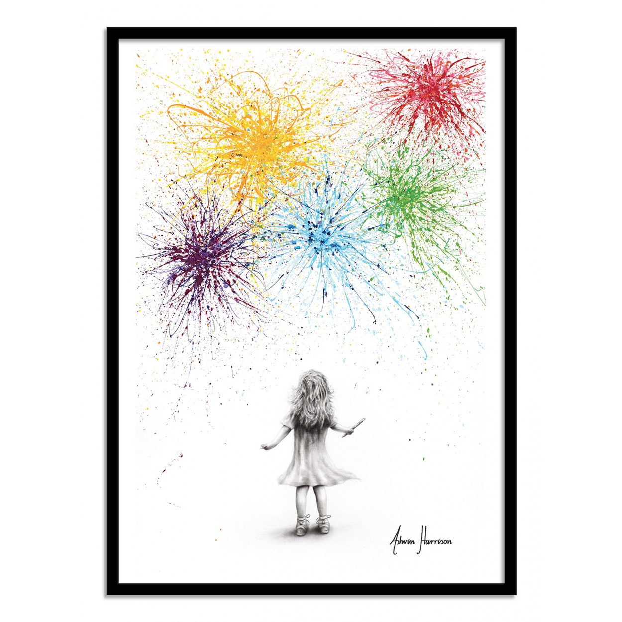 Affiche d'art avec Cadre bois noir - 30 x 40 cm Affiche d'art avec Cadre bois noir - 30 x 40 cm