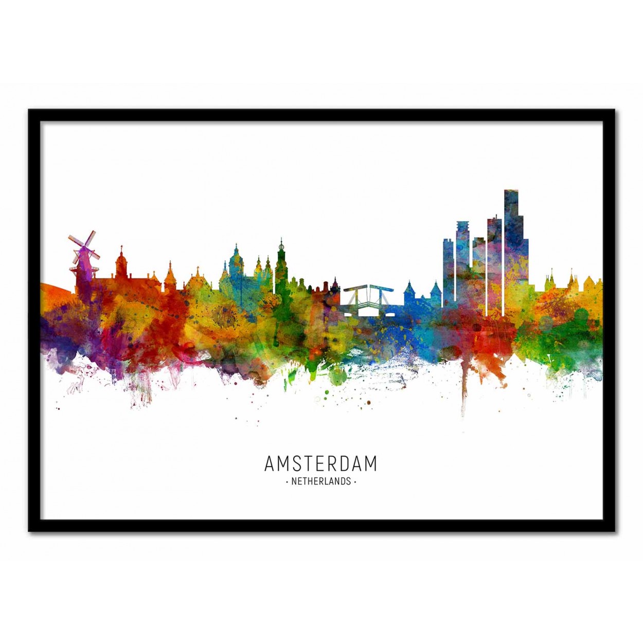Affiche d'art avec Cadre bois noir - 50 x 70 cm Affiche d'art avec Cadre bois noir - 50 x 70 cm
