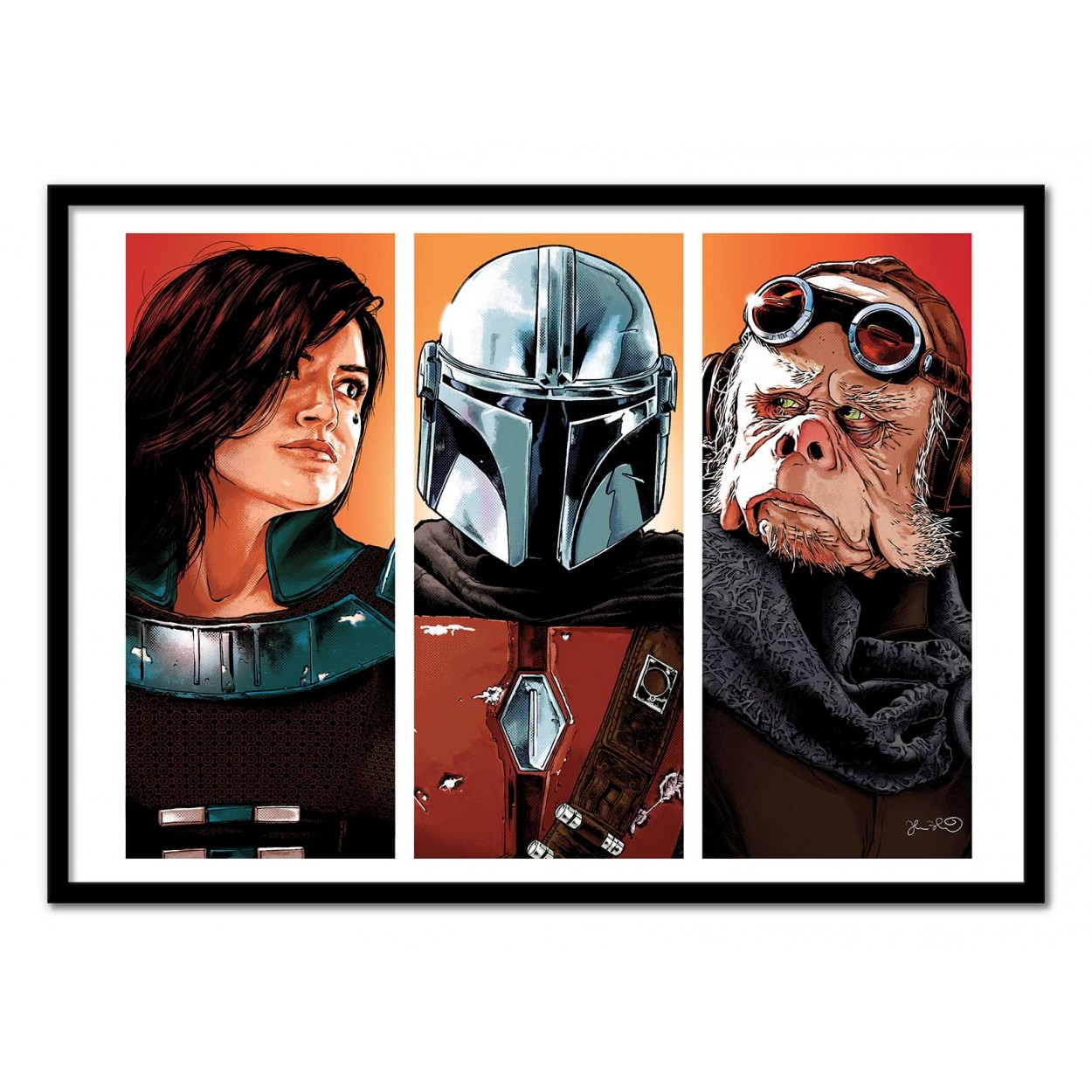 Affiche d'art avec Cadre bois noir - 30 x 40 cm Affiche d'art avec Cadre bois noir - 30 x 40 cm