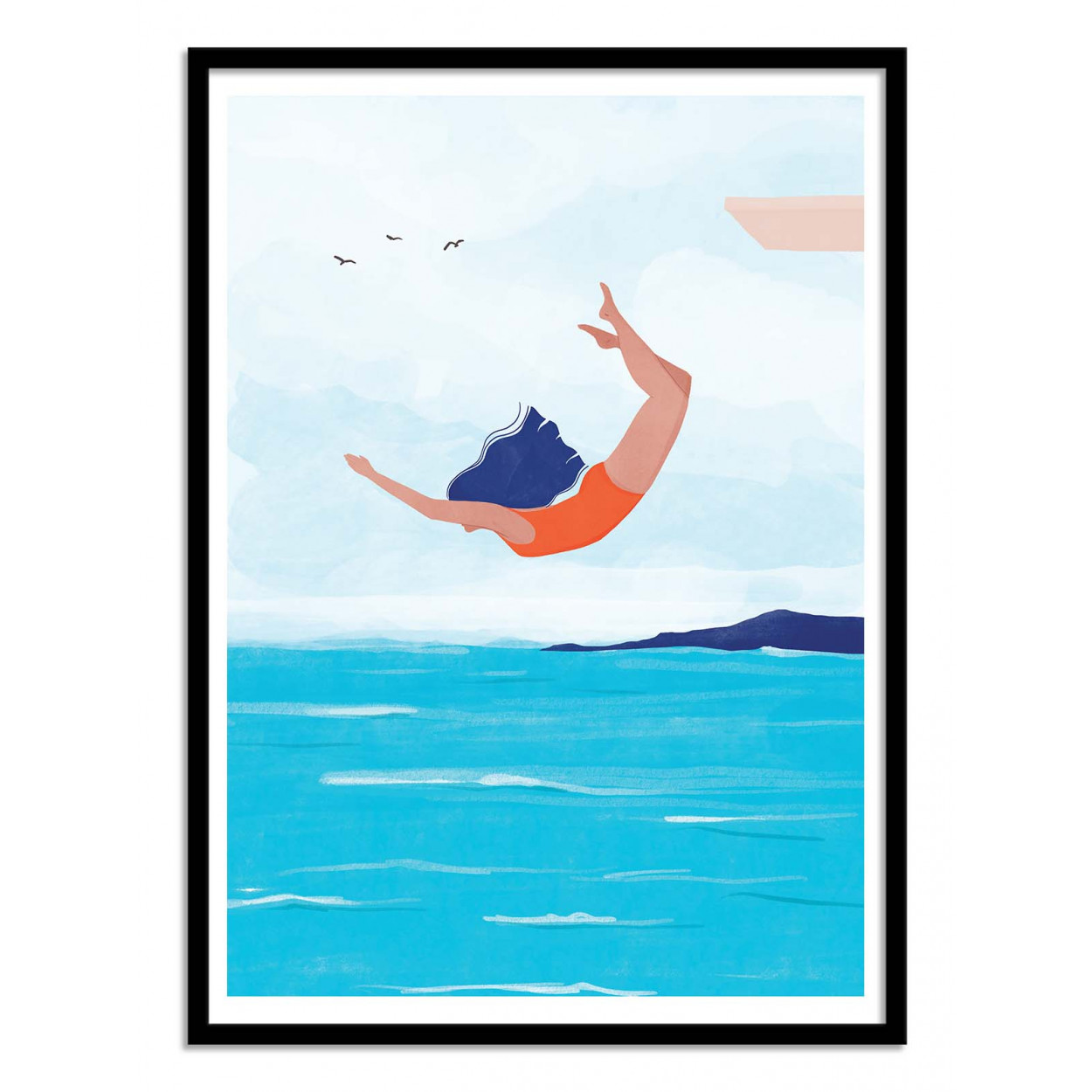 Affiche d'art avec Cadre bois noir - 50 x 70 cm Affiche d'art avec Cadre bois noir - 50 x 70 cm