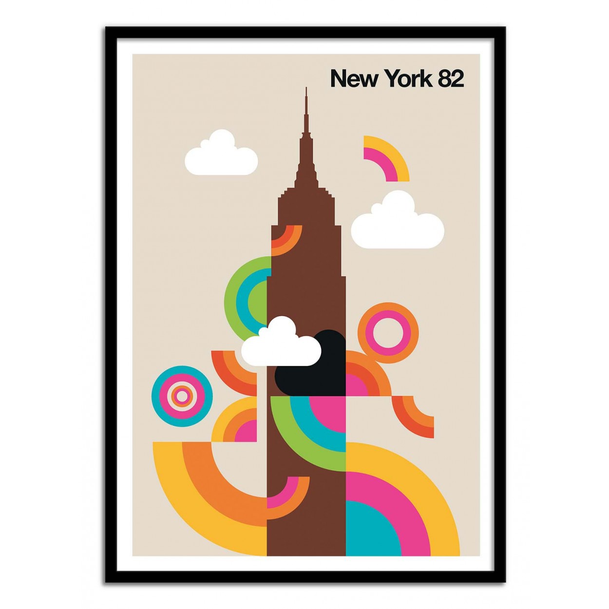 Affiche d'art avec Cadre bois noir - 30 x 40 cm Affiche d'art avec Cadre bois noir - 30 x 40 cm