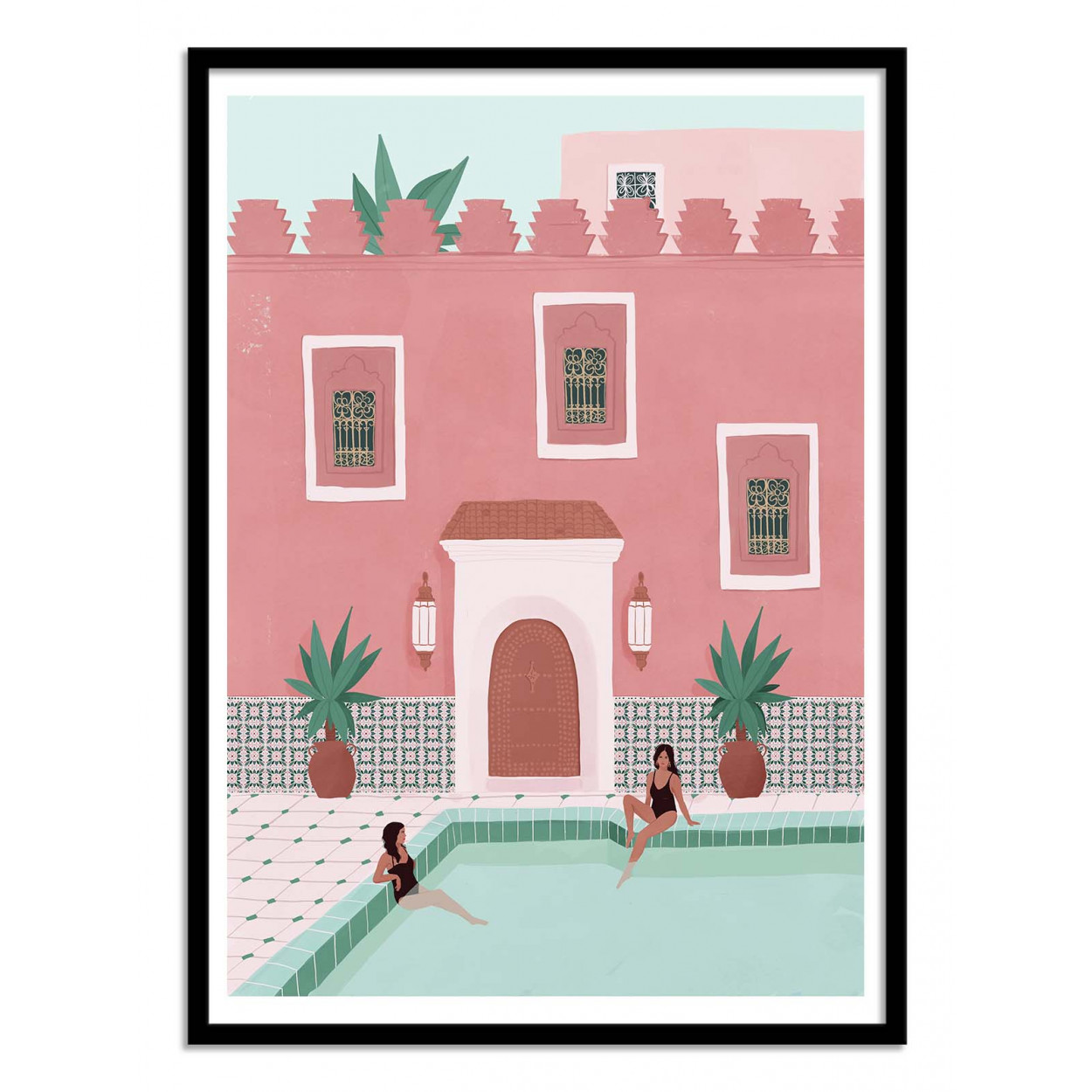 Affiche d'art avec Cadre bois noir - 30 x 40 cm Affiche d'art avec Cadre bois noir - 30 x 40 cm