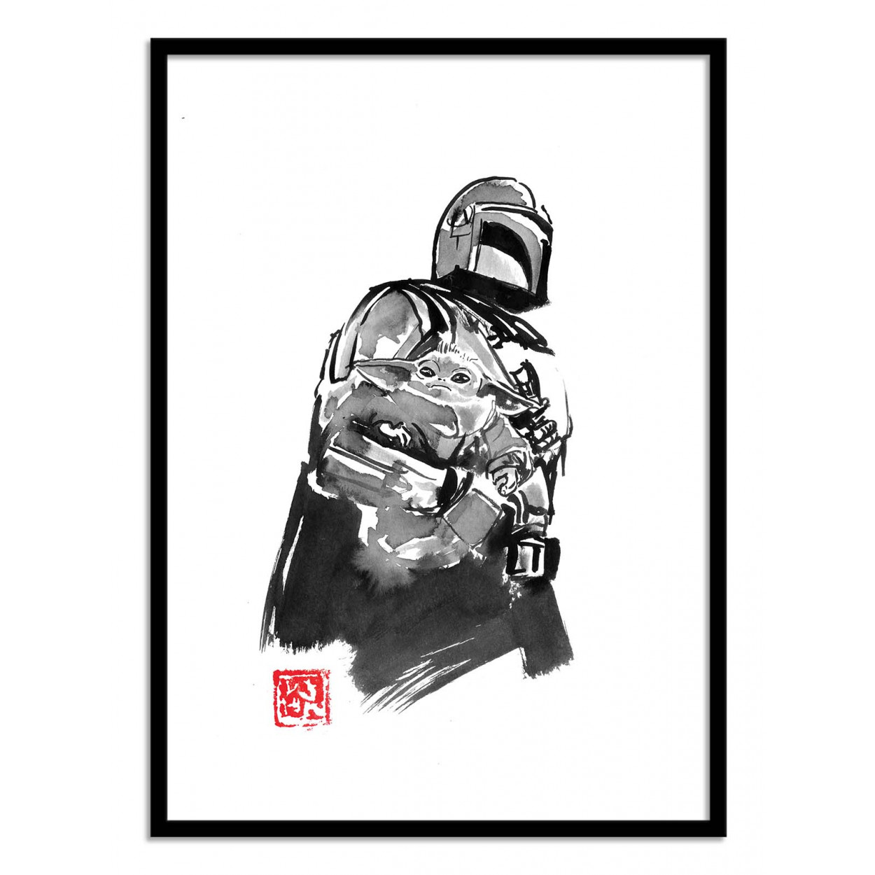 Affiche d'art avec Cadre bois noir - 50 x 70 cm Affiche d'art avec Cadre bois noir - 50 x 70 cm
