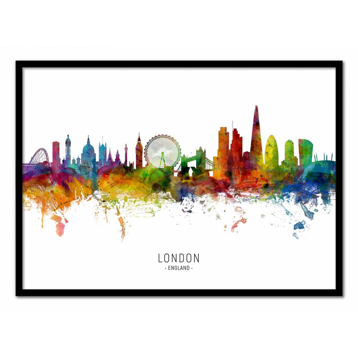 Affiche d'art avec Cadre bois noir - 50 x 70 cm Affiche d'art avec Cadre bois noir - 50 x 70 cm