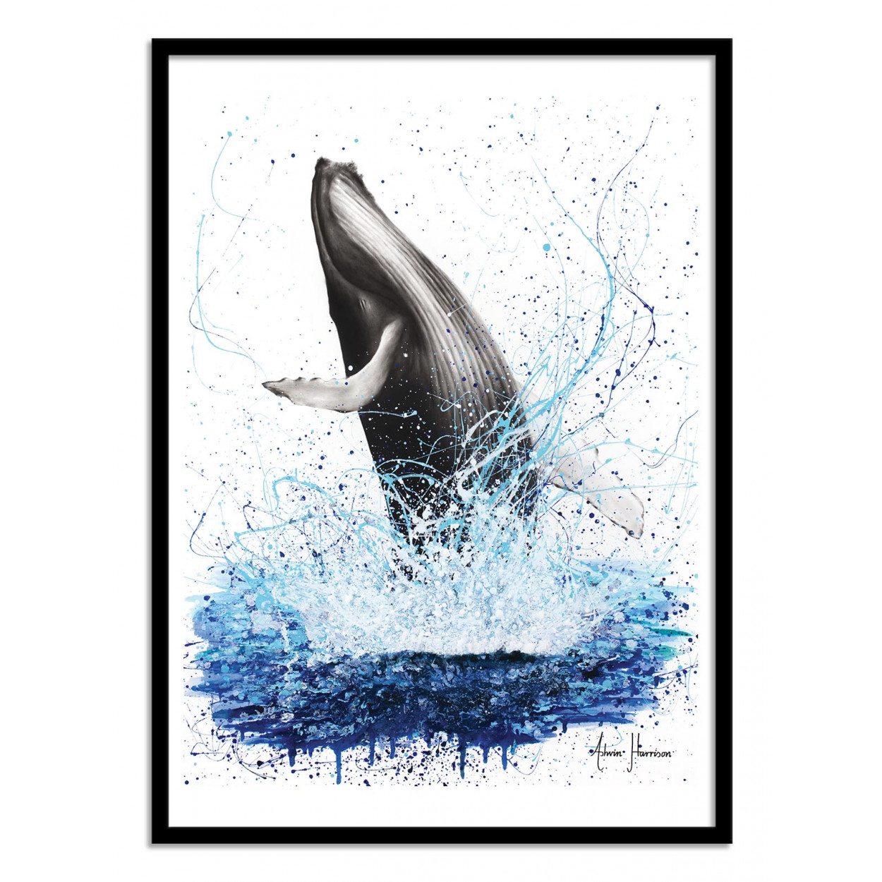 Affiche d'art avec Cadre bois noir - 30 x 40 cm Affiche d'art avec Cadre bois noir - 30 x 40 cm