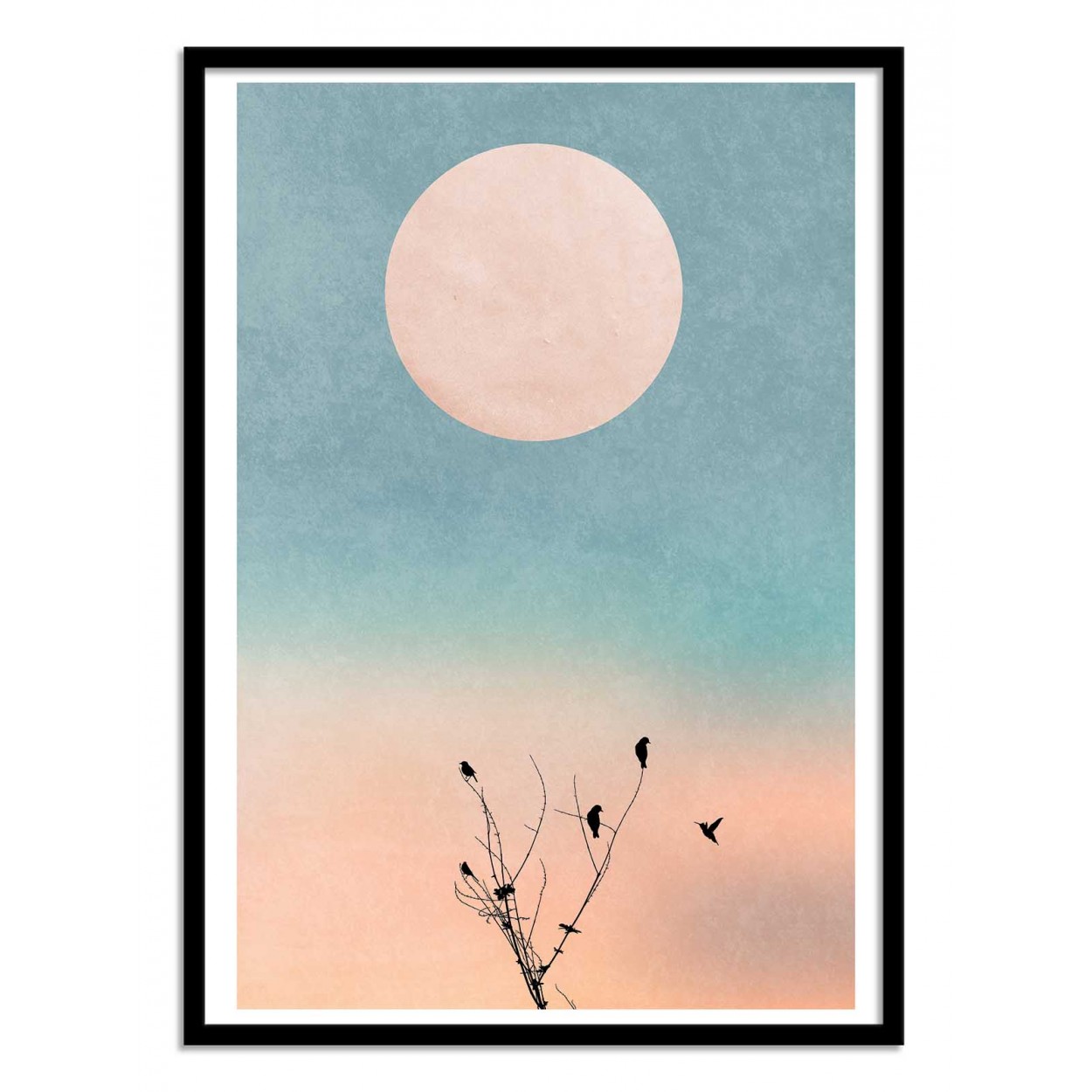 Affiche d'art avec Cadre bois noir - 50 x 70 cm Affiche d'art avec Cadre bois noir - 50 x 70 cm