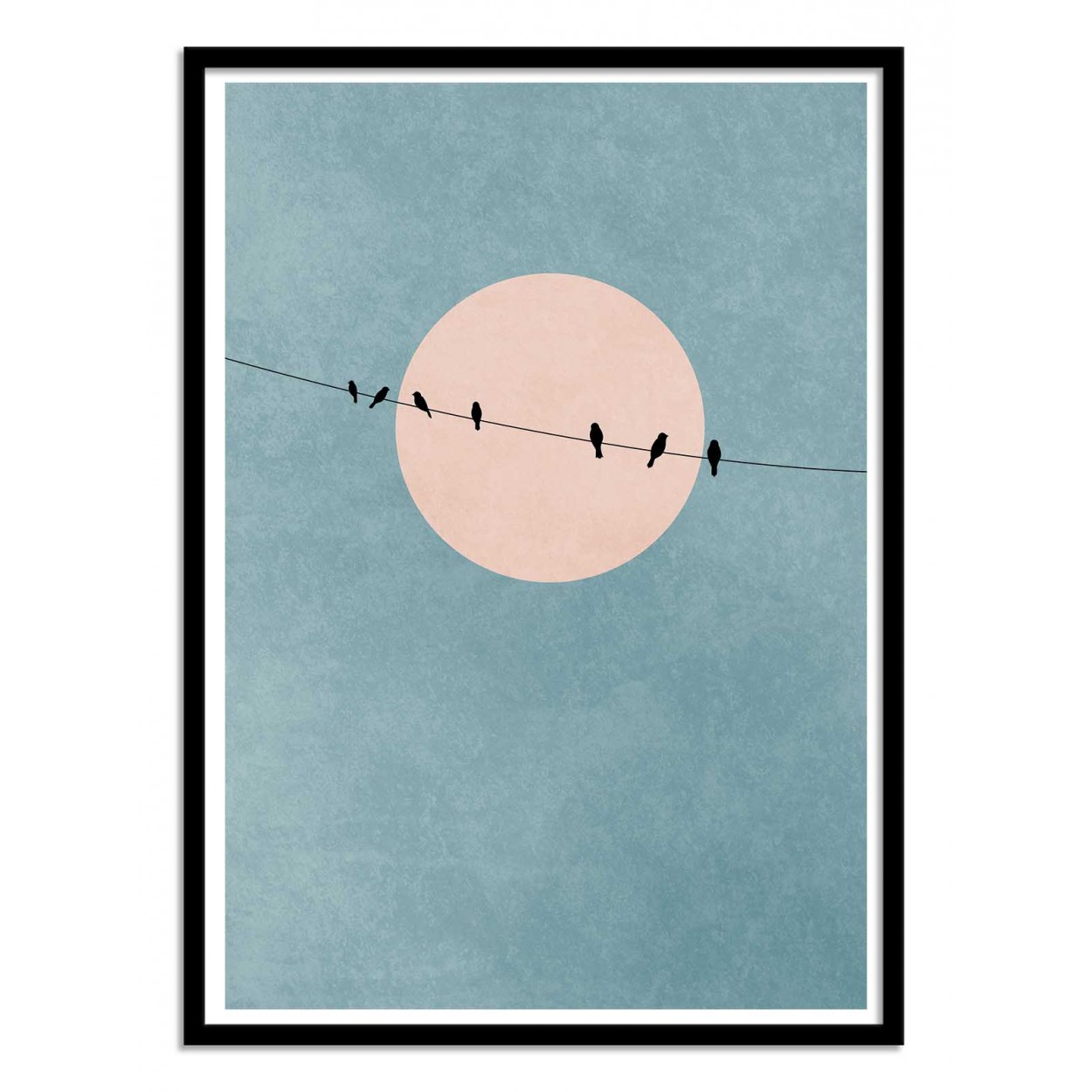 Affiche d'art avec Cadre bois noir - 50 x 70 cm Affiche d'art avec Cadre bois noir - 50 x 70 cm