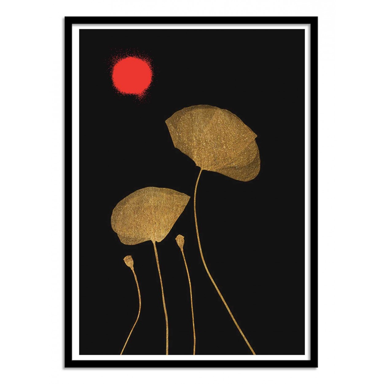 Affiche d'art avec Cadre bois noir - 50 x 70 cm Affiche d'art avec Cadre bois noir - 50 x 70 cm