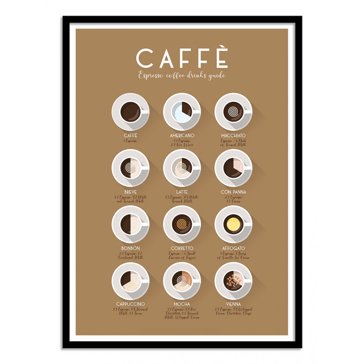 Affiche d'art avec Cadre bois noir - 50 x 70 cm Affiche d'art avec Cadre bois noir - 50 x 70 cm