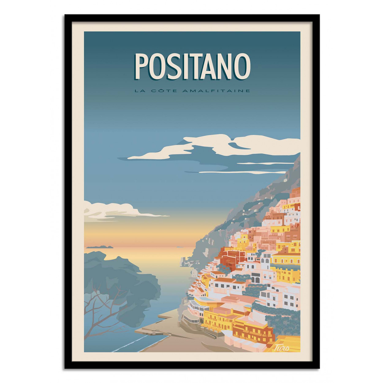 Affiche d'art avec Cadre bois noir - 50 x 70 cm Affiche d'art avec Cadre bois noir - 50 x 70 cm