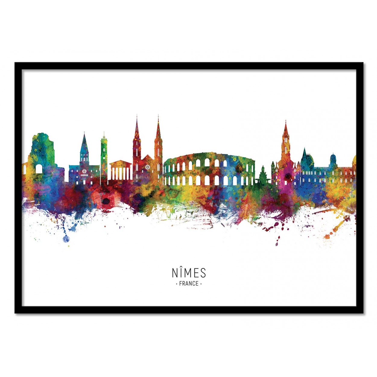 Affiche d'art avec Cadre bois noir - 30 x 40 cm Affiche d'art avec Cadre bois noir - 30 x 40 cm