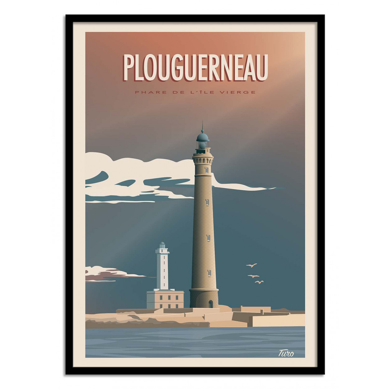 Affiche d'art avec Cadre bois noir - 50 x 70 cm Affiche d'art avec Cadre bois noir - 50 x 70 cm