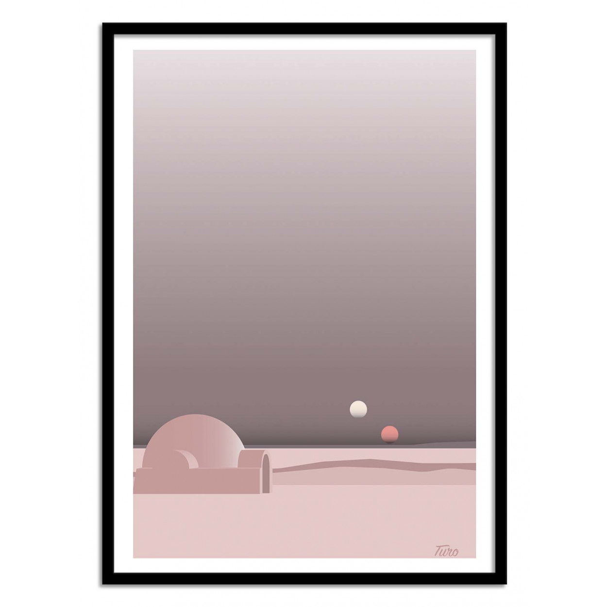 Affiche d'art avec Cadre bois noir - 50 x 70 cm Affiche d'art avec Cadre bois noir - 50 x 70 cm