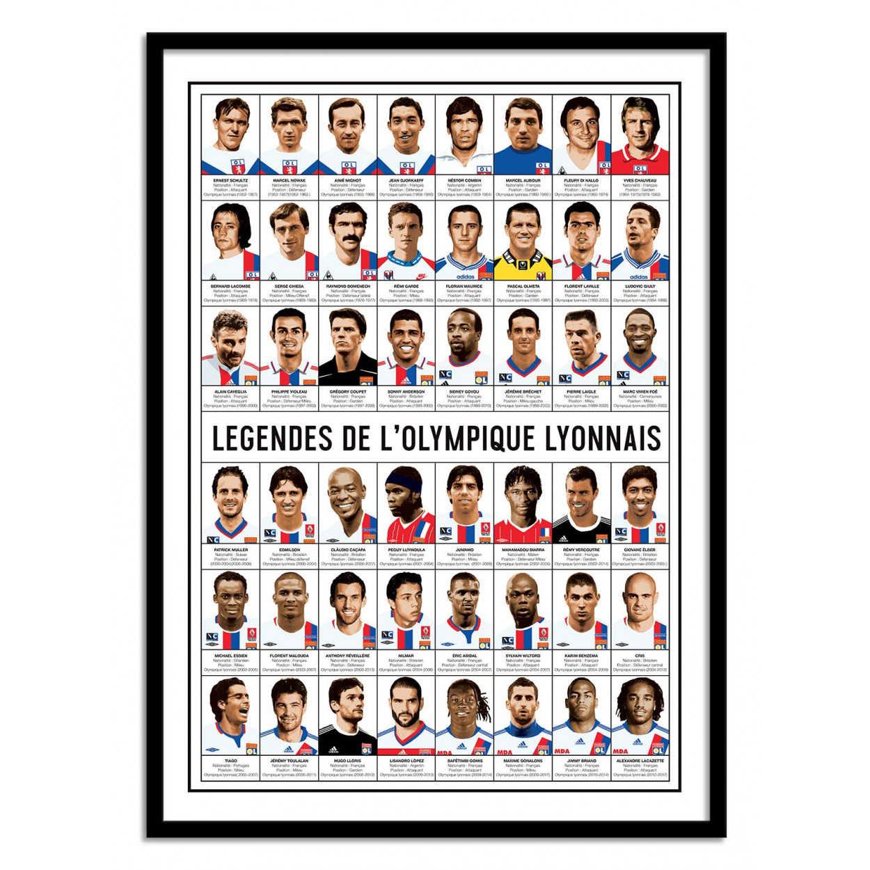 Affiche d'art avec Cadre bois noir - 30 x 40 cm Affiche d'art avec Cadre bois noir - 30 x 40 cm