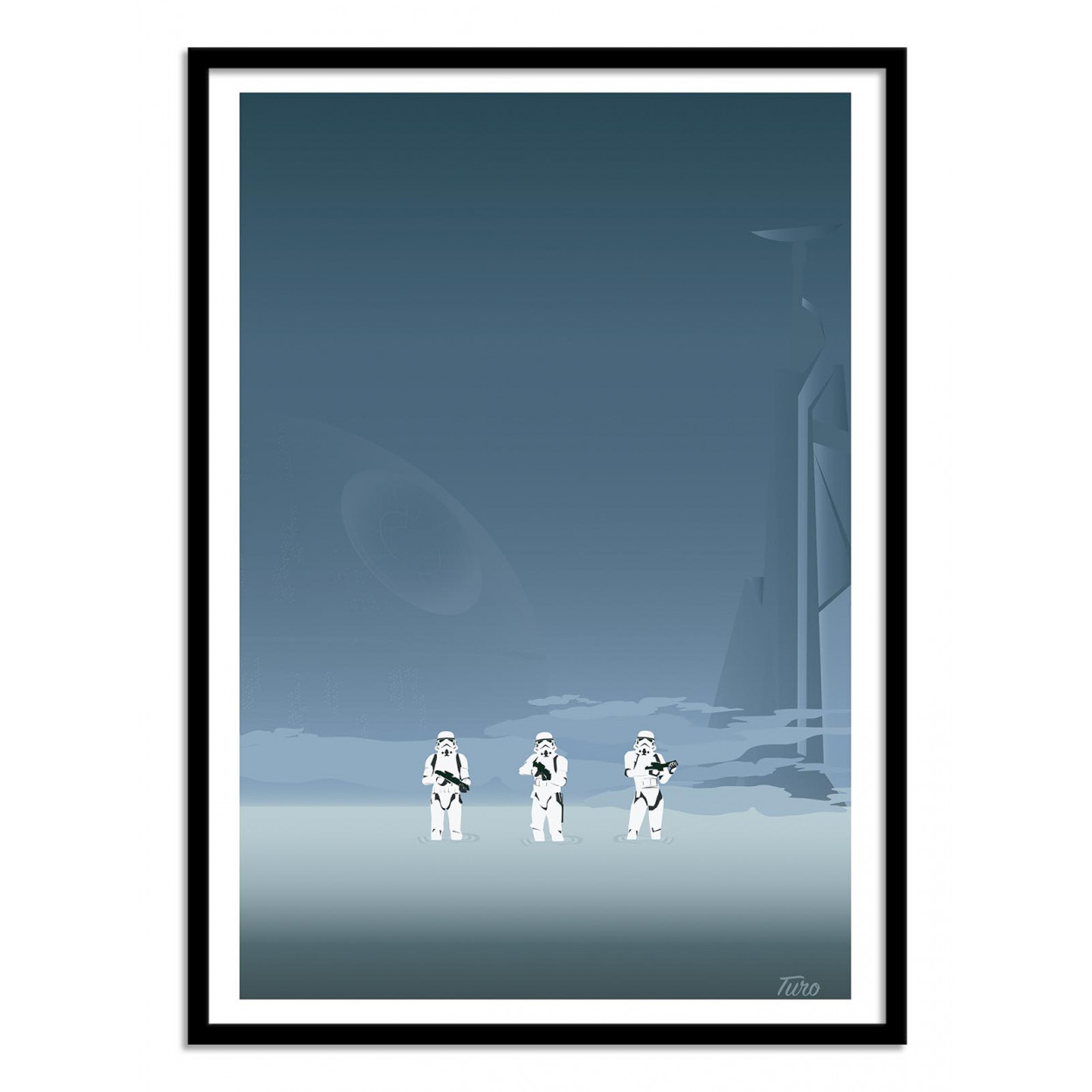 Affiche d'art avec Cadre bois noir - 50 x 70 cm Affiche d'art avec Cadre bois noir - 50 x 70 cm