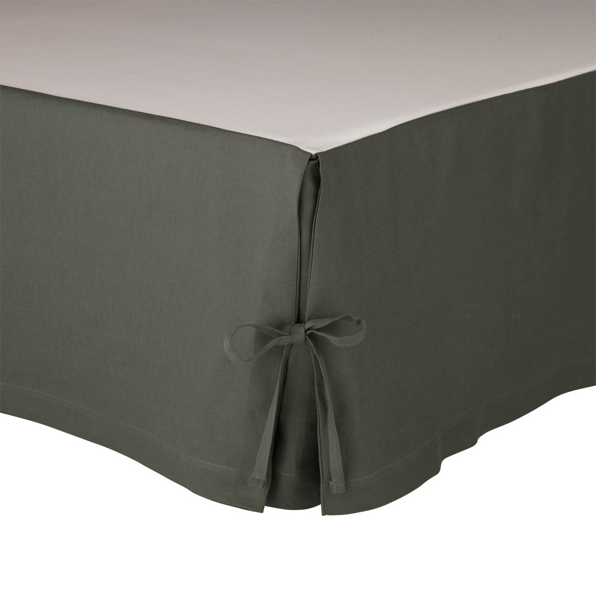 Cache sommier Lin Anthracite 80 x 200 cm