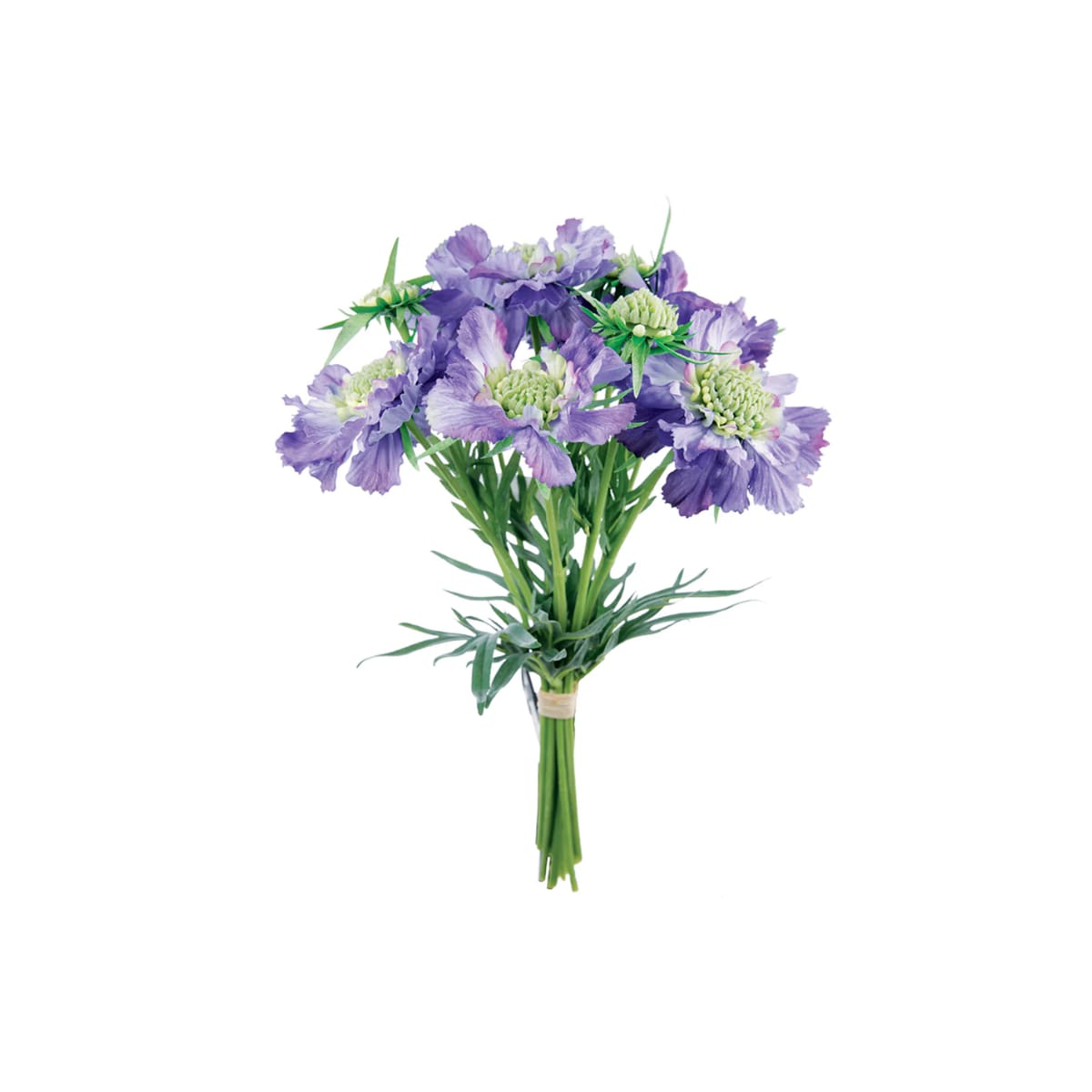 Bouquet de scabiosa artificiel violet H36