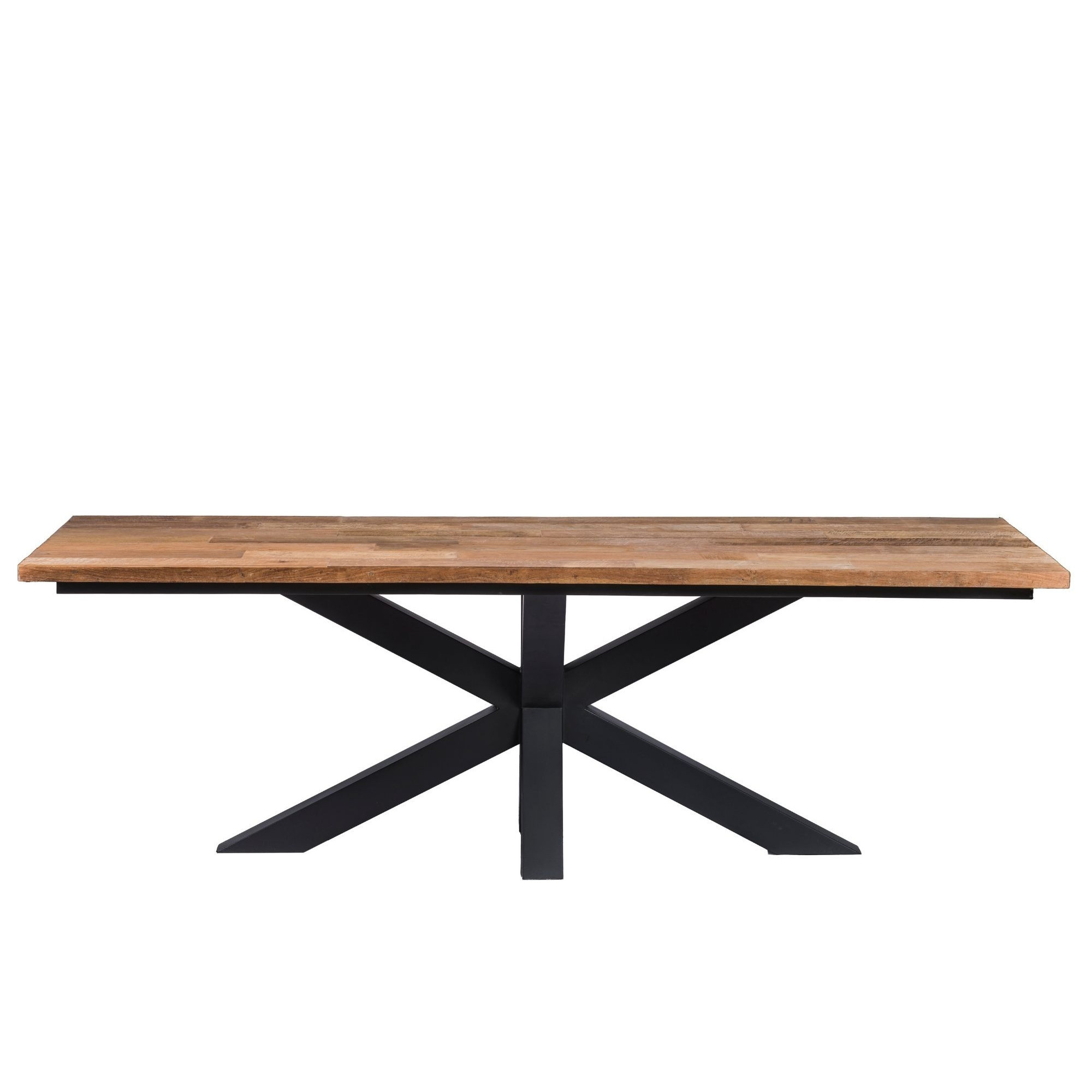 Table rectangulaire en bois et métal L200