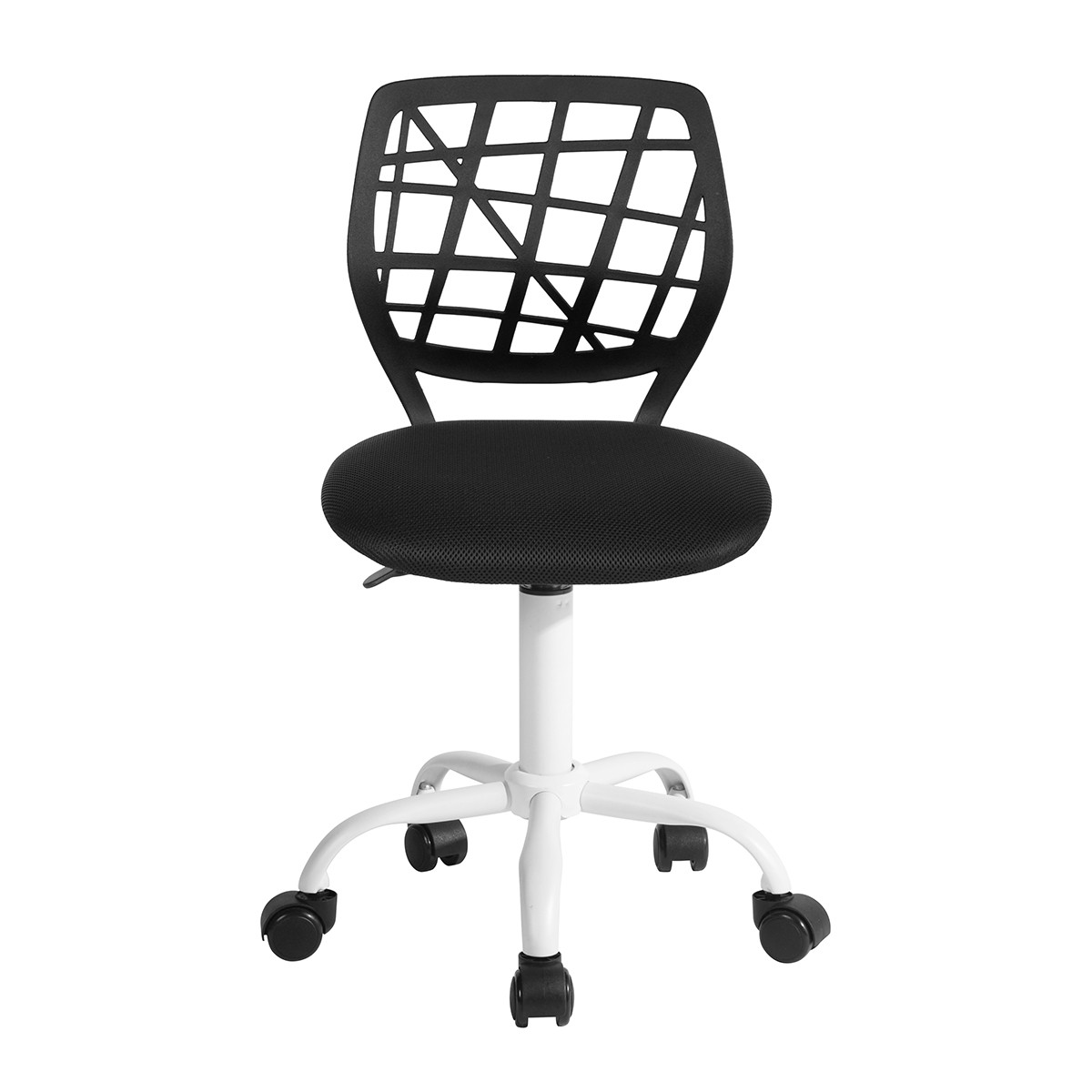 Chaise de bureau pour enfant noire à roulettes Chaise de bureau pour enfant noire à roulettes
