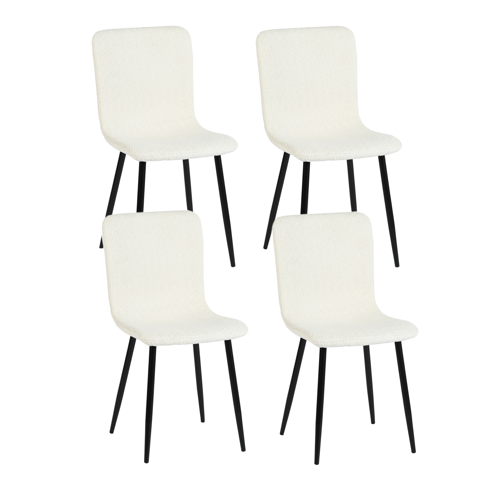 Lot de 2 chaises scandinaves salle à manger gris Lot de 2 chaises scandinaves salle à manger gris