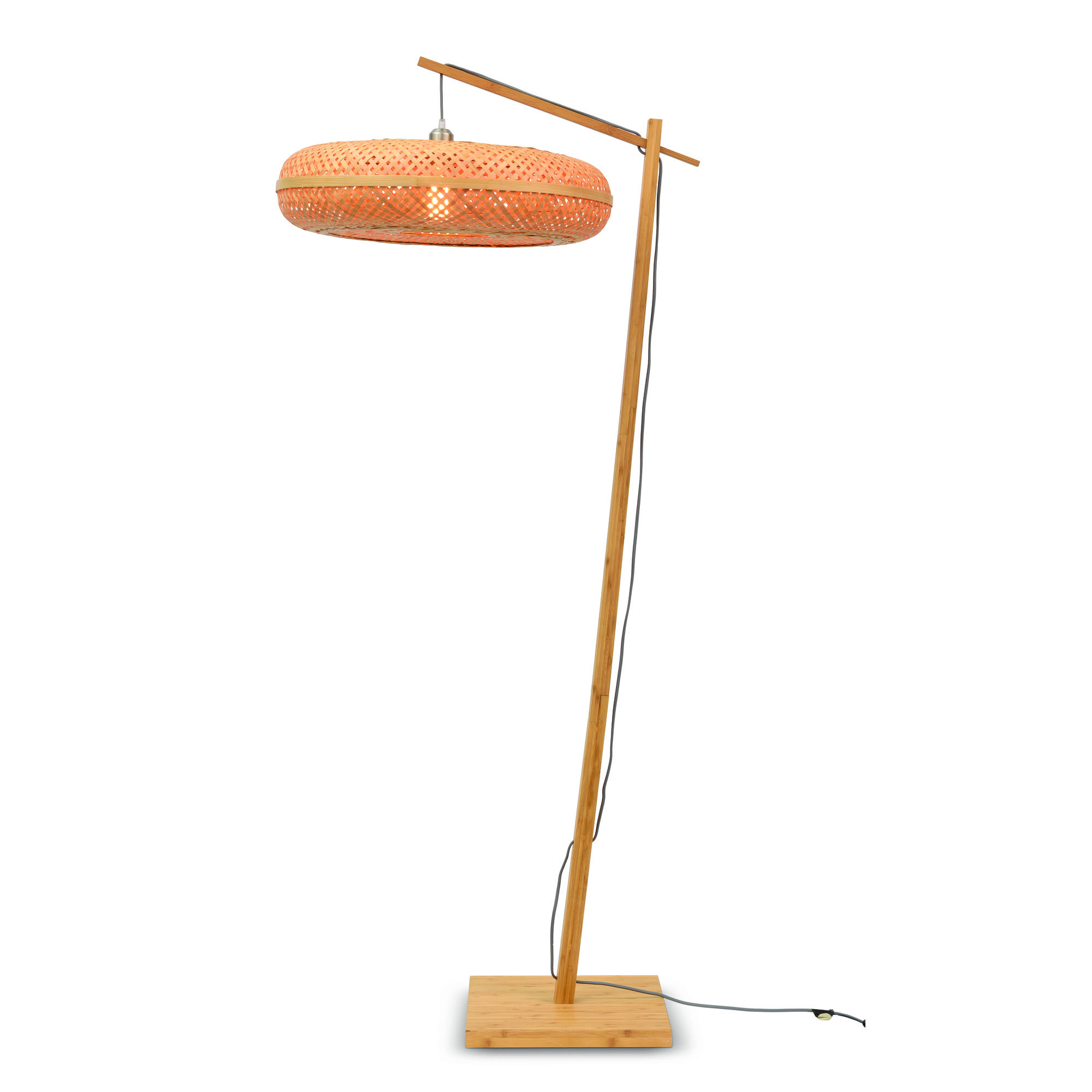 Lampadaire bambou naturel, h. 176cm