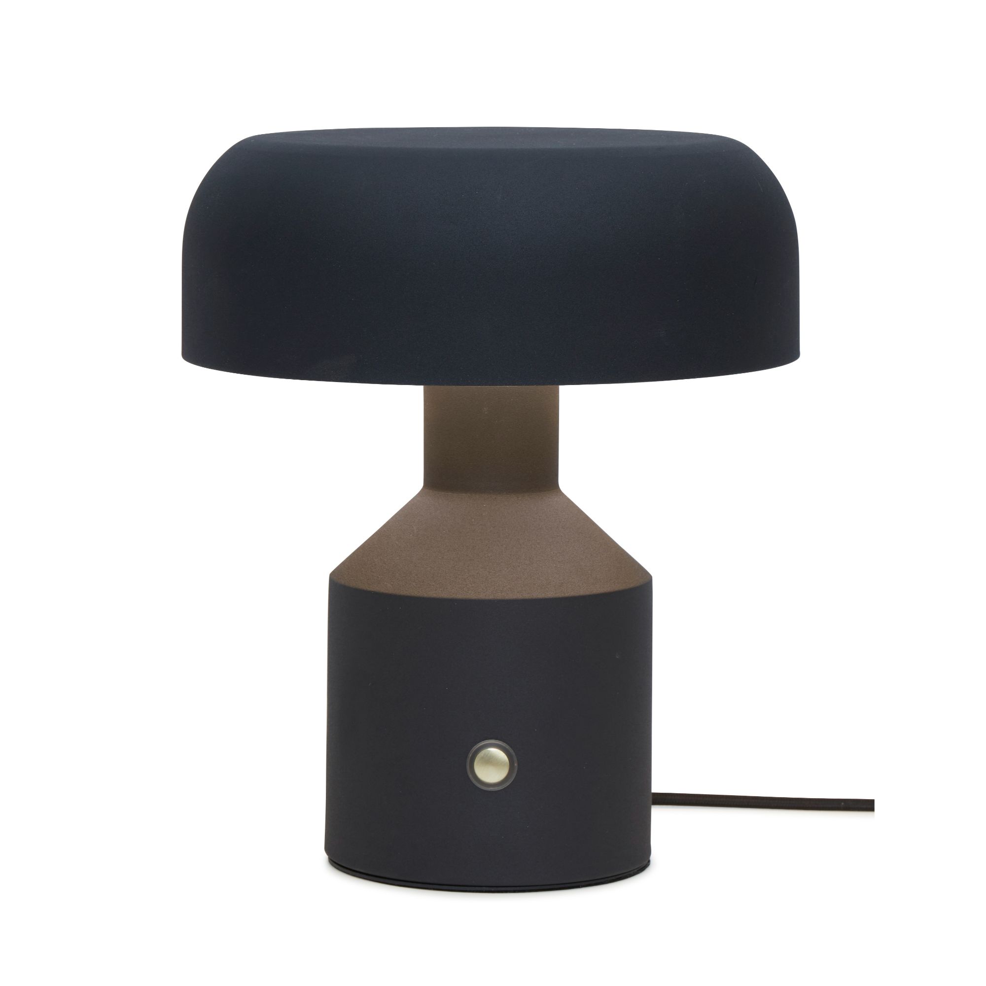 Lampe de table en fer noir, h. 30cm