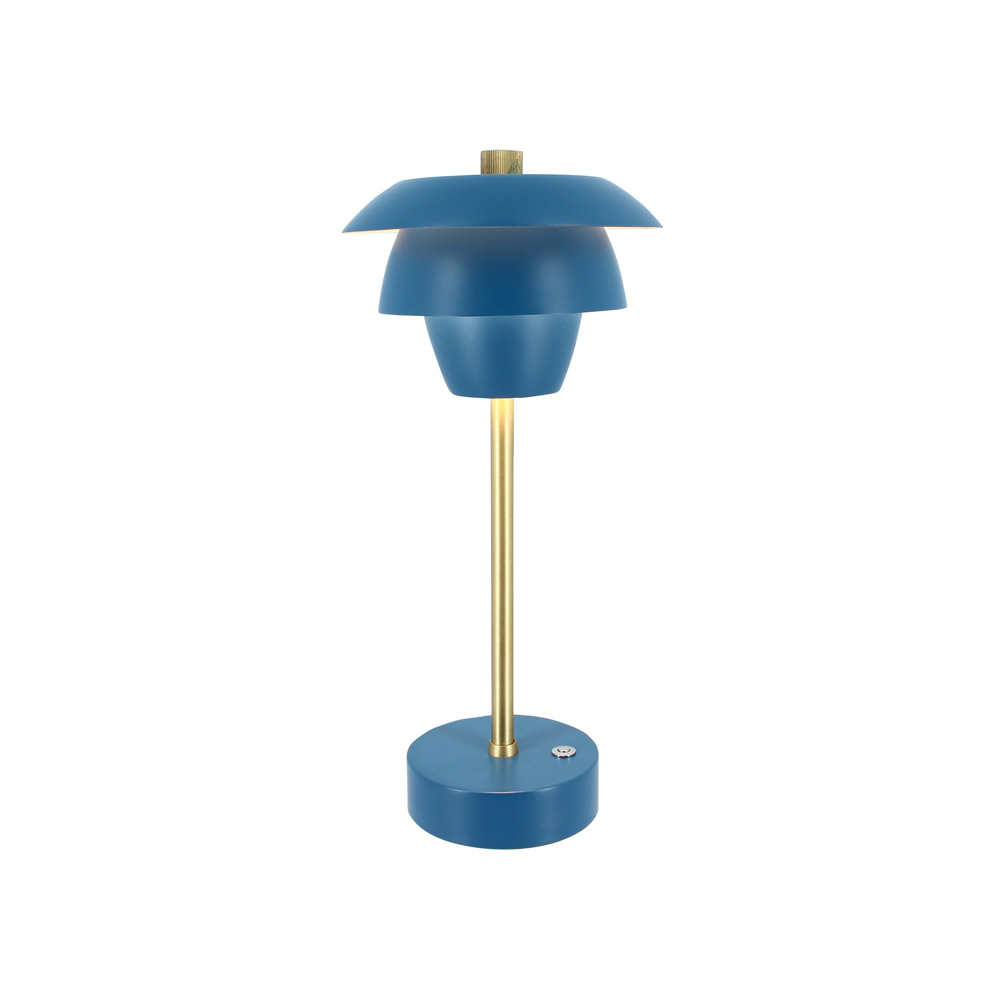 Lampe à poser rechargeable en métal noir et doré H31 Lampe à poser rechargeable en métal noir et doré H31