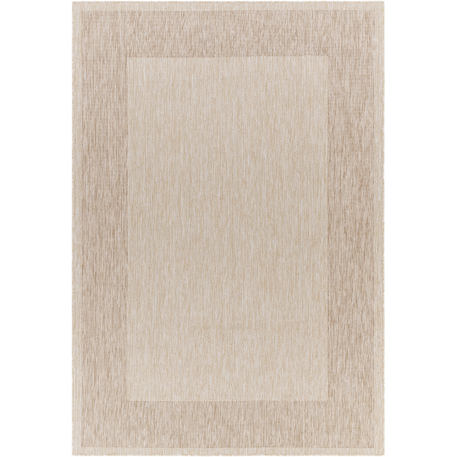 Tapis d'Extérieur/Intérieur Aspect Jute Beige/Ivoire 160x213