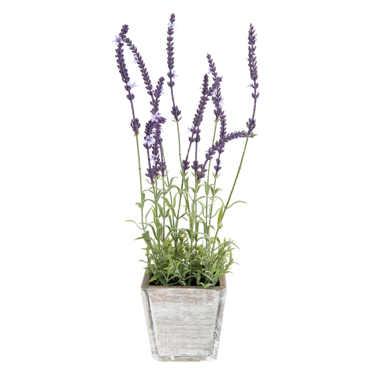 Lavande en pot artificielle violette et verte H45