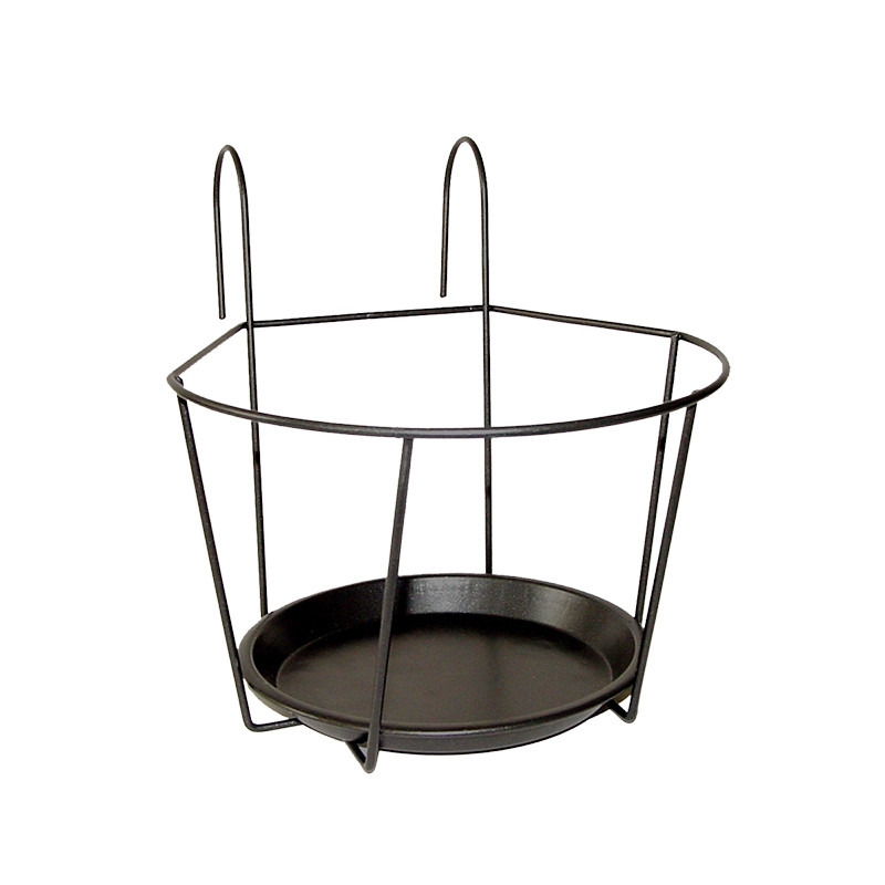 Support pot rond pour balcon 14 cm