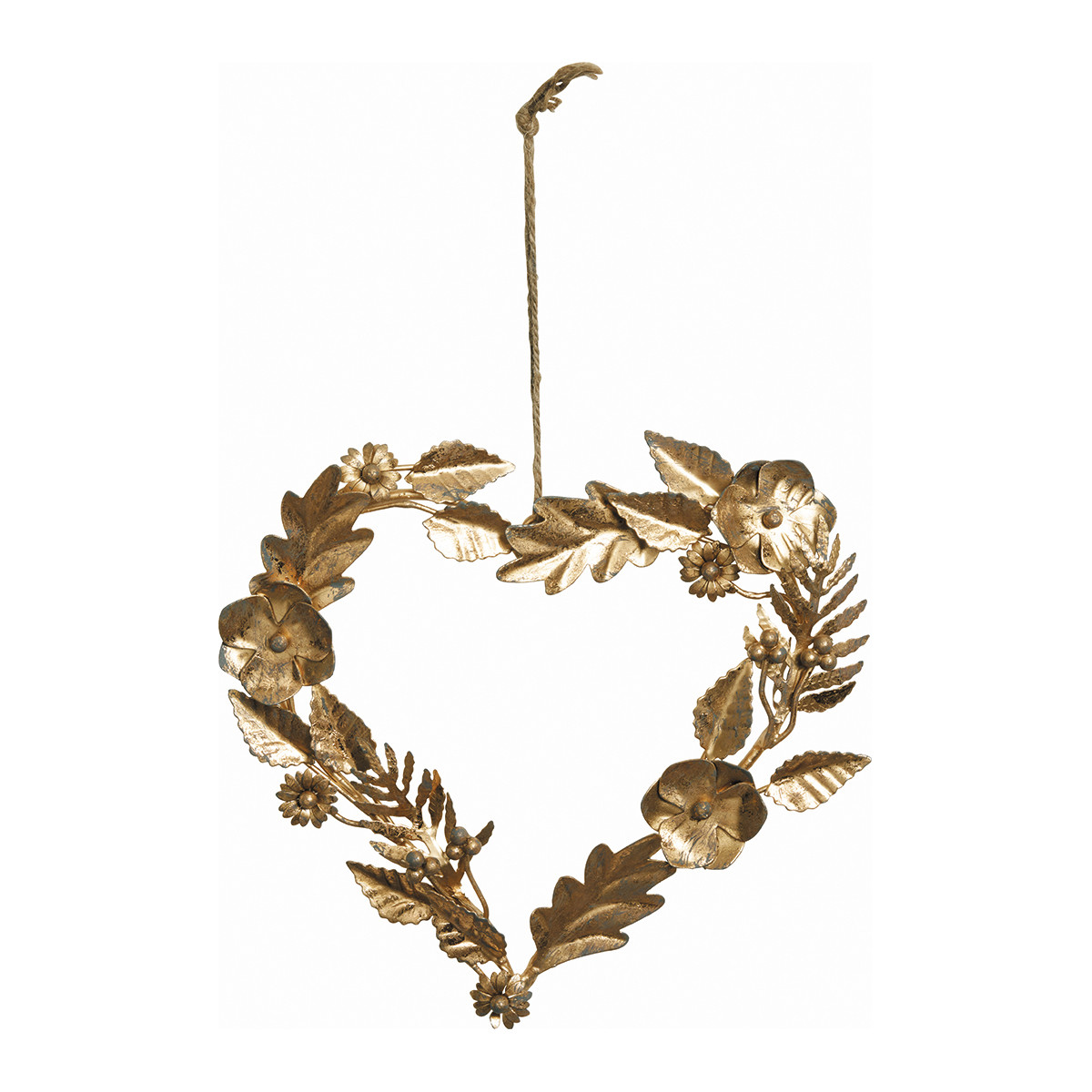 Couronne métal cœur or petit modèle Couronne métal cœur or petit modèle