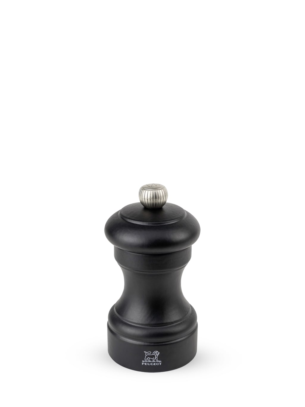 moulin à sel manuel en bois couleur noir mat h10cm